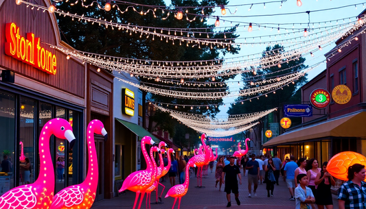 The Neon Flamingos of Buzjuk: A Glowing Tale of Unexpected Wonders