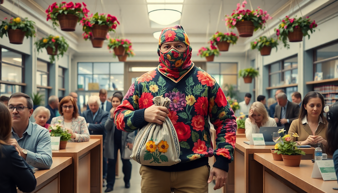 The Floral Sweater and the Bank Robber