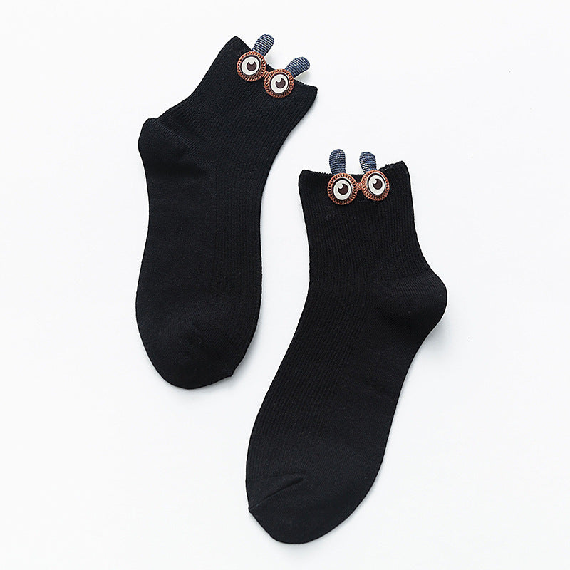 Whimsical Big-Eyed Tube Socks for Women  

Step into a realm of delightful whimsy with our Whimsical Big-Eyed Tube Socks for Women! These cheeky companions will make your feet giggle with joy, thanks to their enchanting big-eyed designs that add a pop of