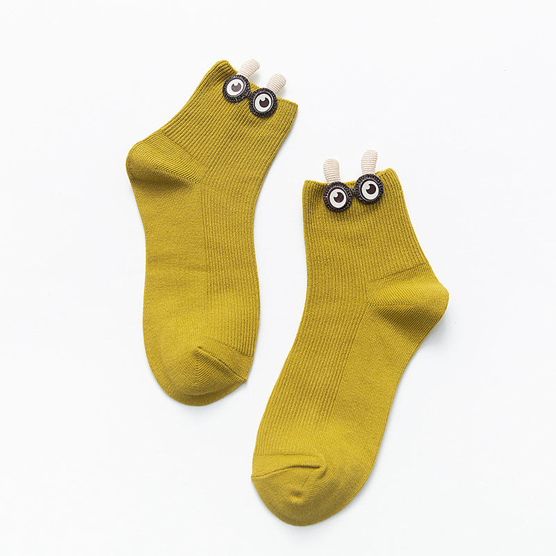 Whimsical Big-Eyed Tube Socks for Women  

Step into a realm of delightful whimsy with our Whimsical Big-Eyed Tube Socks for Women! These cheeky companions will make your feet giggle with joy, thanks to their enchanting big-eyed designs that add a pop of