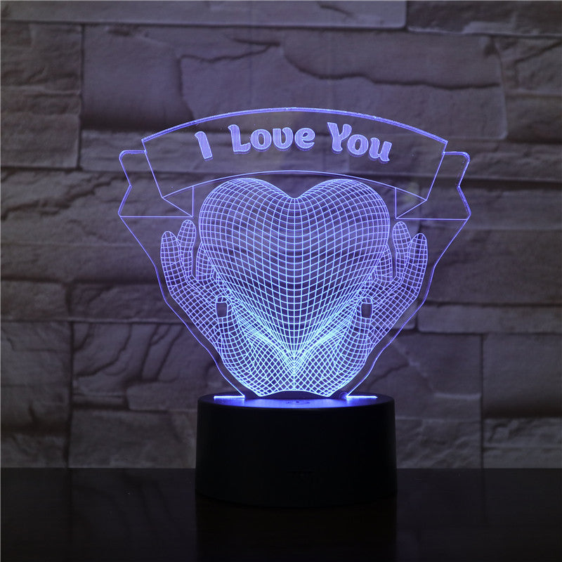 Whimsical 3D Heart Hands Glow Lamp – A Delightful Valentine’s Day Treasure with Touch & Remote Wonder!