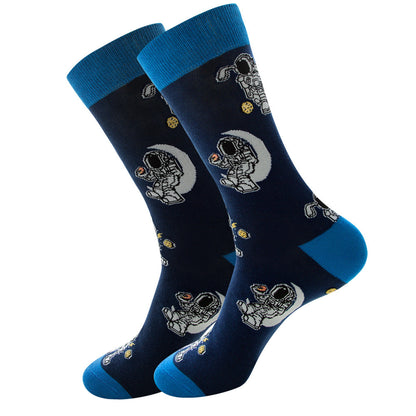 Galactic Gourmet Cotton Socks for All - Quirky Fruity Styles