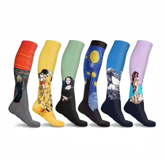 Masterpiece-Inspired Compression Socks for Artistic Athletes  

Step into a world of whimsical wonder with our Masterpiece-Inspired Compression Socks! 🎨 Transform ordinary workouts into extraordinary escapades with iconic artwork wrapping your feet in