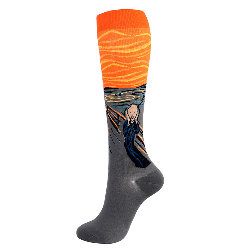 Masterpiece-Inspired Compression Socks for Artistic Athletes  

Step into a world of whimsical wonder with our Masterpiece-Inspired Compression Socks! 🎨 Transform ordinary workouts into extraordinary escapades with iconic artwork wrapping your feet in