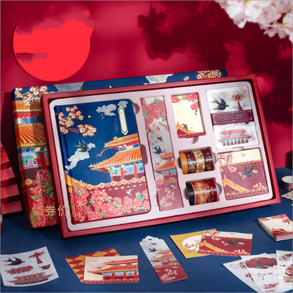 Whimsical Chinese Calligraphy Dream Journal Set in a Colorful Keepsake Box