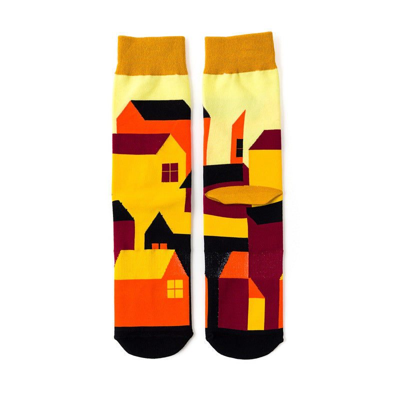 Funky Colorful Cotton Crew Socks for Every Occasion  

Step into a world of whimsy with our Funky Colorful Cotton Crew Socks! Crafted from a scrumptious 70% cotton blend, these foot-loving wonders wrap your toes in cozy joy. With zesty patterns like