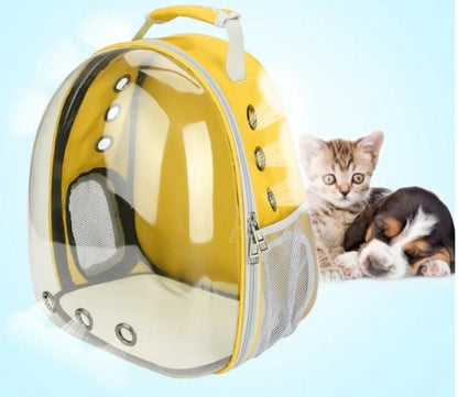 Whimsical See-Through Cat Adventure Backpack with Easy-Access Side Hatch!