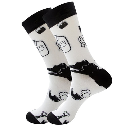 Galactic Gourmet Cotton Socks for All - Quirky Fruity Styles