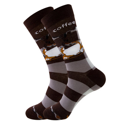 Galactic Gourmet Cotton Socks for All - Quirky Fruity Styles