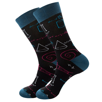 Galactic Gourmet Cotton Socks for All - Quirky Fruity Styles