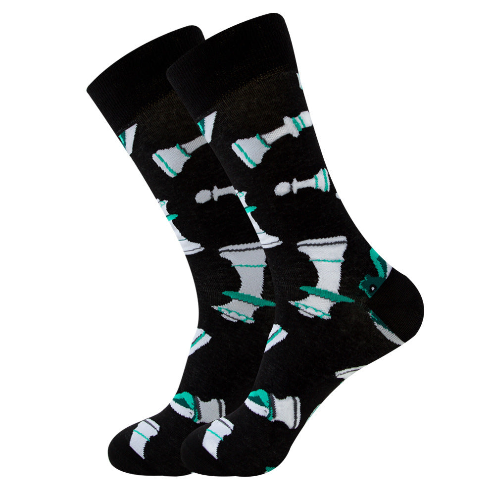 Galactic Gourmet Cotton Socks for All - Quirky Fruity Styles