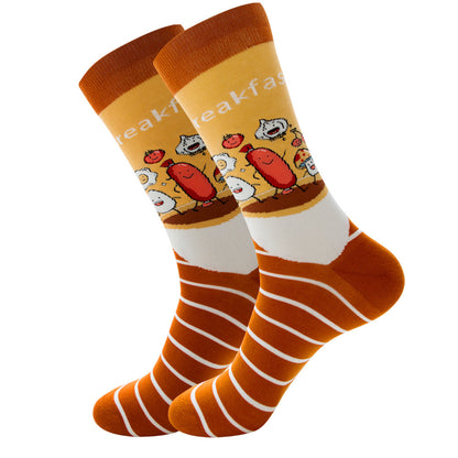 Galactic Gourmet Cotton Socks for All - Quirky Fruity Styles