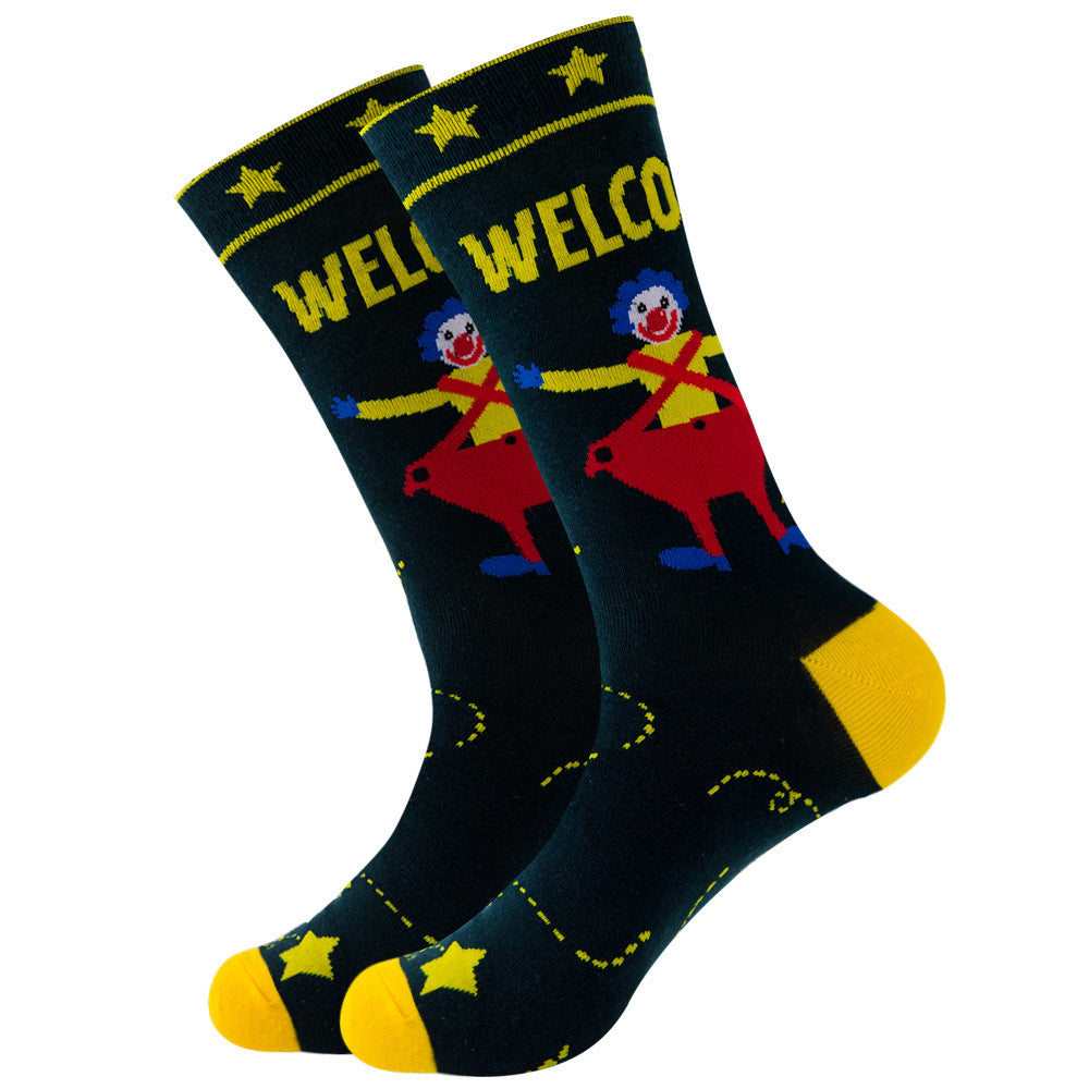 Galactic Gourmet Cotton Socks for All - Quirky Fruity Styles