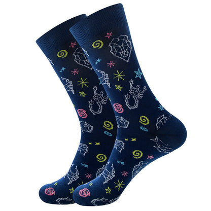 Galactic Gourmet Cotton Socks for All - Quirky Fruity Styles