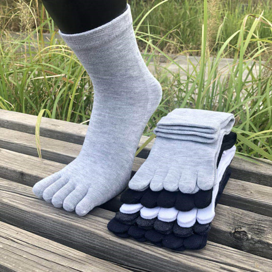 Fabulous Five Finger Fun Socks for Men  

Step into sock paradise with our Fabulous Five Finger Fun Socks for Men! These whimsical wonders cradle each toe in a plush embrace, battling blisters with every step. Made from a dreamy blend of 78% acrylic and