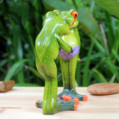 Whimsical Frog Fiesta: Adorable Hanging Ornaments for Student Celebrations - Delightful Resin Craftsmanship