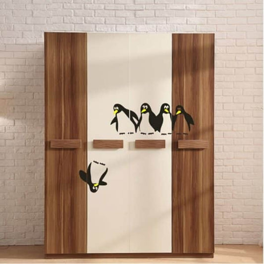 Playful Penguin Kitchen Delight: Quirky PVC Wall Sticker for a Whimsical Touch!