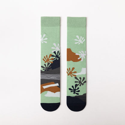 Whimsical Asymmetrical Cartoon Pile Socks for Cozy Adventures  

Step into a realm of cozy quirkiness with our Whimsical Asymmetrical Cartoon Pile Socks! These delightful foot-huggers are crafted from 100% cotton, wrapping your toes in a joyous embrace.