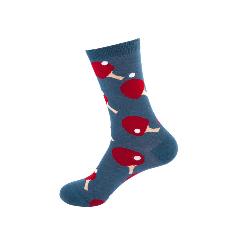 Whimsical Cotton Skate Socks: A Funky Fusion of European and American Vibes