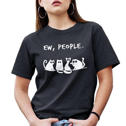 Purr-fectly Playful Four Feline Friends Graphic Tees for Trendsetting Cats and Kittens