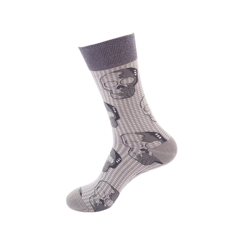 Whimsical Cotton Skate Socks: A Funky Fusion of European and American Vibes