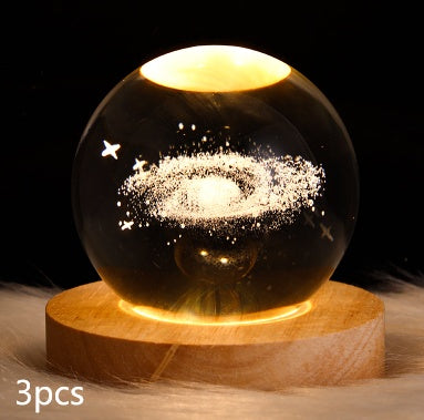 Starlit Fantasy Projector: Whimsical Crystal Ball Night Light for Dreamy Décor and Delightful Gift Giving