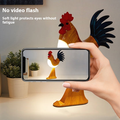 Whimsical Rooster Radiance: Touch-Activated Color-Changing Night Light with Soothing Sounds - Rechargeable Dimmable Delight for Enchanting Home Decor

Illuminate your space with a dash of delightful whimsy! Meet the Whimsical Rooster Radiance, the