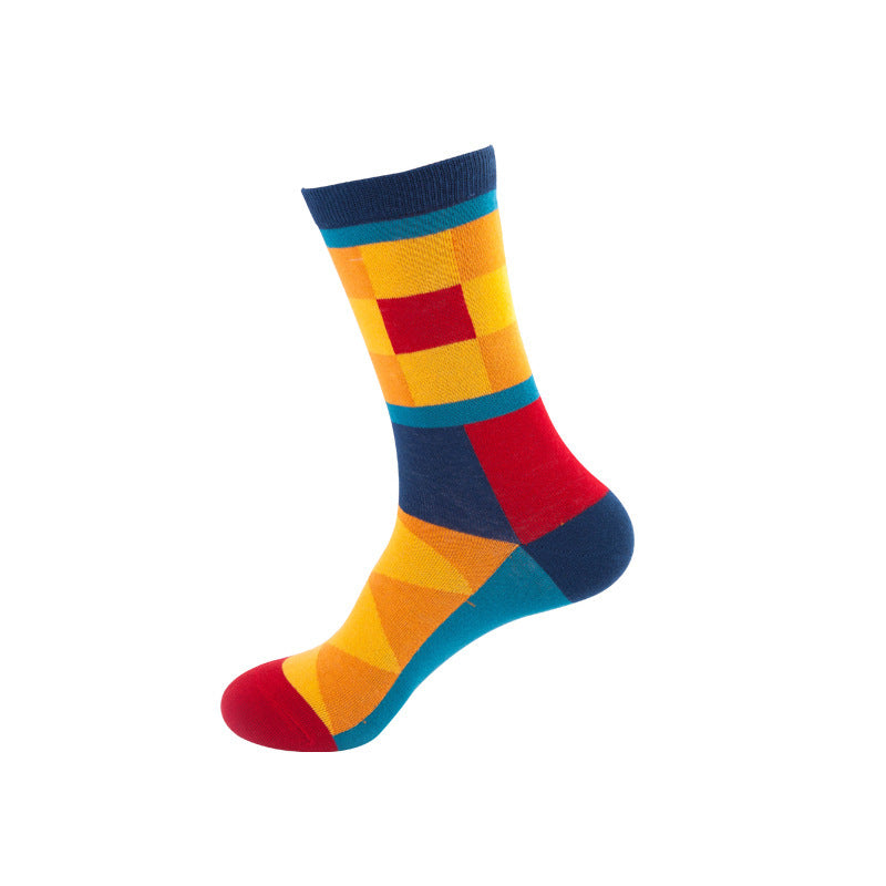 Whimsical Cotton Skate Socks: A Funky Fusion of European and American Vibes