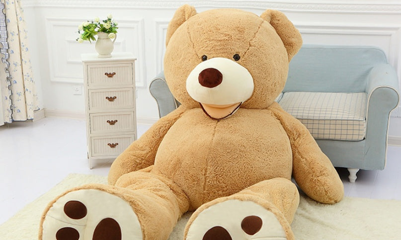 Cuddle Craft: Create Your Own Enormous Plush Teddy Bear Adventure Shell - DIY Soft Toy Kit with Luxe Leather Finish!