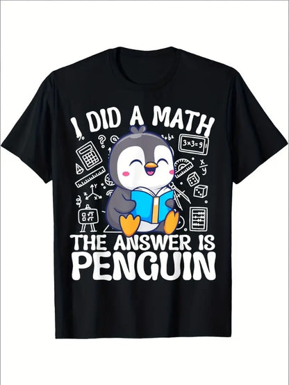 Whimsical Penguin Math Wizard: Hilarious Tee for Penguin Lovers and Math Whizzes