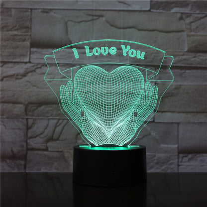 Whimsical 3D Heart Hands Glow Lamp – A Delightful Valentine’s Day Treasure with Touch & Remote Wonder!