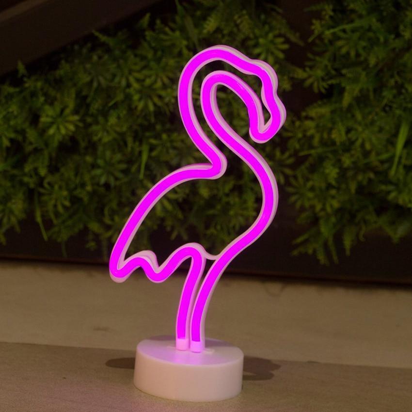 Neon Flamingo Battery-Operated Decorative Light