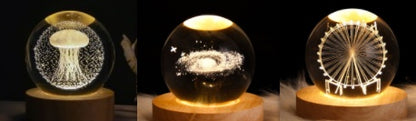 Starlit Fantasy Projector: Whimsical Crystal Ball Night Light for Dreamy Décor and Delightful Gift Giving