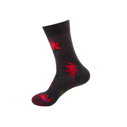 Whimsical Cotton Skate Socks: A Funky Fusion of European and American Vibes