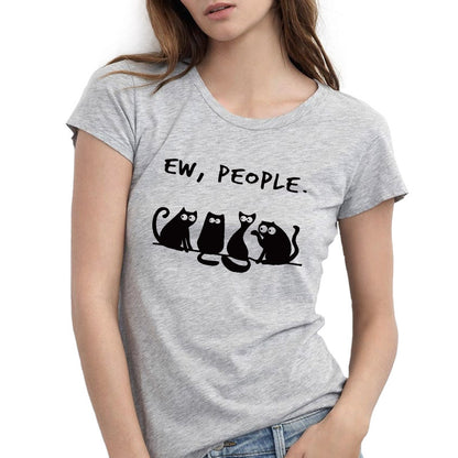 Purr-fectly Playful Four Feline Friends Graphic Tees for Trendsetting Cats and Kittens