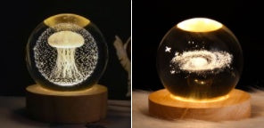 Starlit Fantasy Projector: Whimsical Crystal Ball Night Light for Dreamy Décor and Delightful Gift Giving