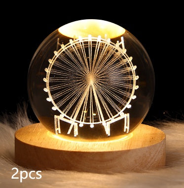 Starlit Fantasy Projector: Whimsical Crystal Ball Night Light for Dreamy Décor and Delightful Gift Giving