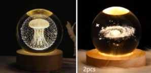 Starlit Fantasy Projector: Whimsical Crystal Ball Night Light for Dreamy Décor and Delightful Gift Giving