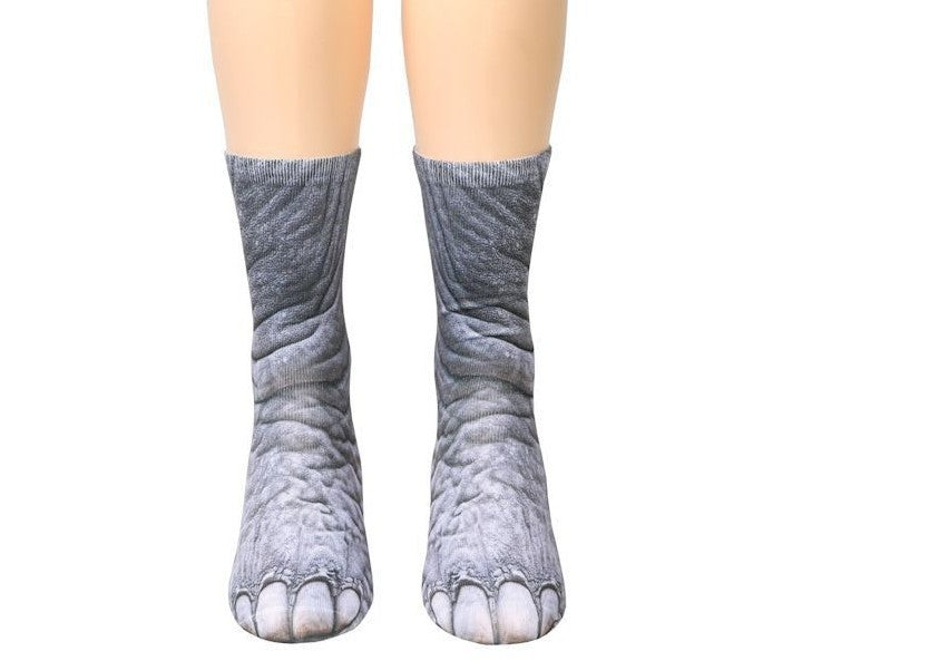 Paw-sitively Adorable 3D Cat Claw Socks - Unisex Cozy Animal Fun!