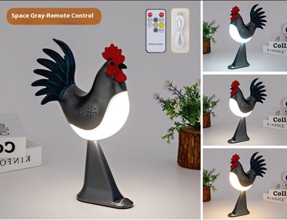 Whimsical Rooster Radiance: Touch-Activated Color-Changing Night Light with Soothing Sounds - Rechargeable Dimmable Delight for Enchanting Home Decor

Illuminate your space with a dash of delightful whimsy! Meet the Whimsical Rooster Radiance, the