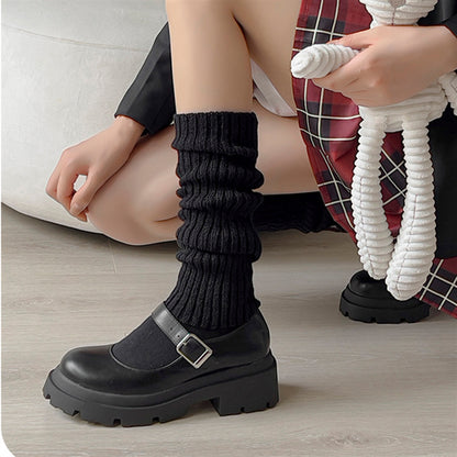 Charming Acrylic Fiber Mid-Calf Knitted Socks for Women  

Step into a delightful dance of comfort with our Charming Acrylic Fiber Mid-Calf Knitted Socks! These whimsical wonders embrace your feet in soft, breathable goodness, ensuring a fresh feel all