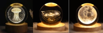 Starlit Fantasy Projector: Whimsical Crystal Ball Night Light for Dreamy Décor and Delightful Gift Giving