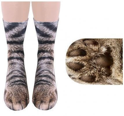 Paw-sitively Adorable 3D Cat Claw Socks - Unisex Cozy Animal Fun!