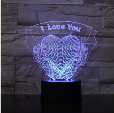 Whimsical 3D Heart Hands Glow Lamp – A Delightful Valentine’s Day Treasure with Touch & Remote Wonder!