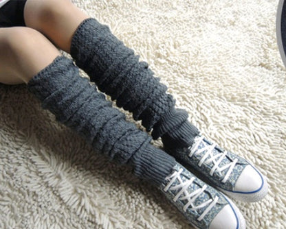 Cozy Wool Jacquard Winter Leg Covers for Women