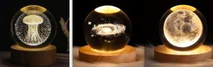 Starlit Fantasy Projector: Whimsical Crystal Ball Night Light for Dreamy Décor and Delightful Gift Giving