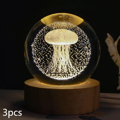 Starlit Fantasy Projector: Whimsical Crystal Ball Night Light for Dreamy Décor and Delightful Gift Giving