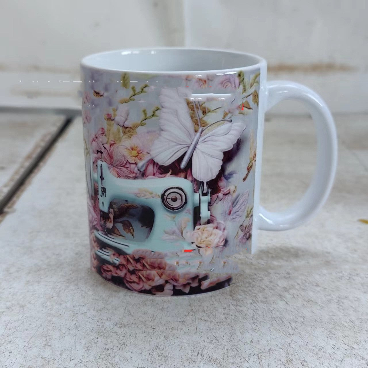 Whimsical Wonderland Ceramic Coffee Sipper - A Colorful Delight!