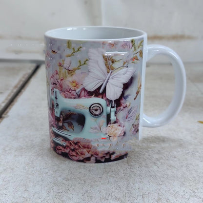 Whimsical Wonderland Ceramic Coffee Sipper - A Colorful Delight!