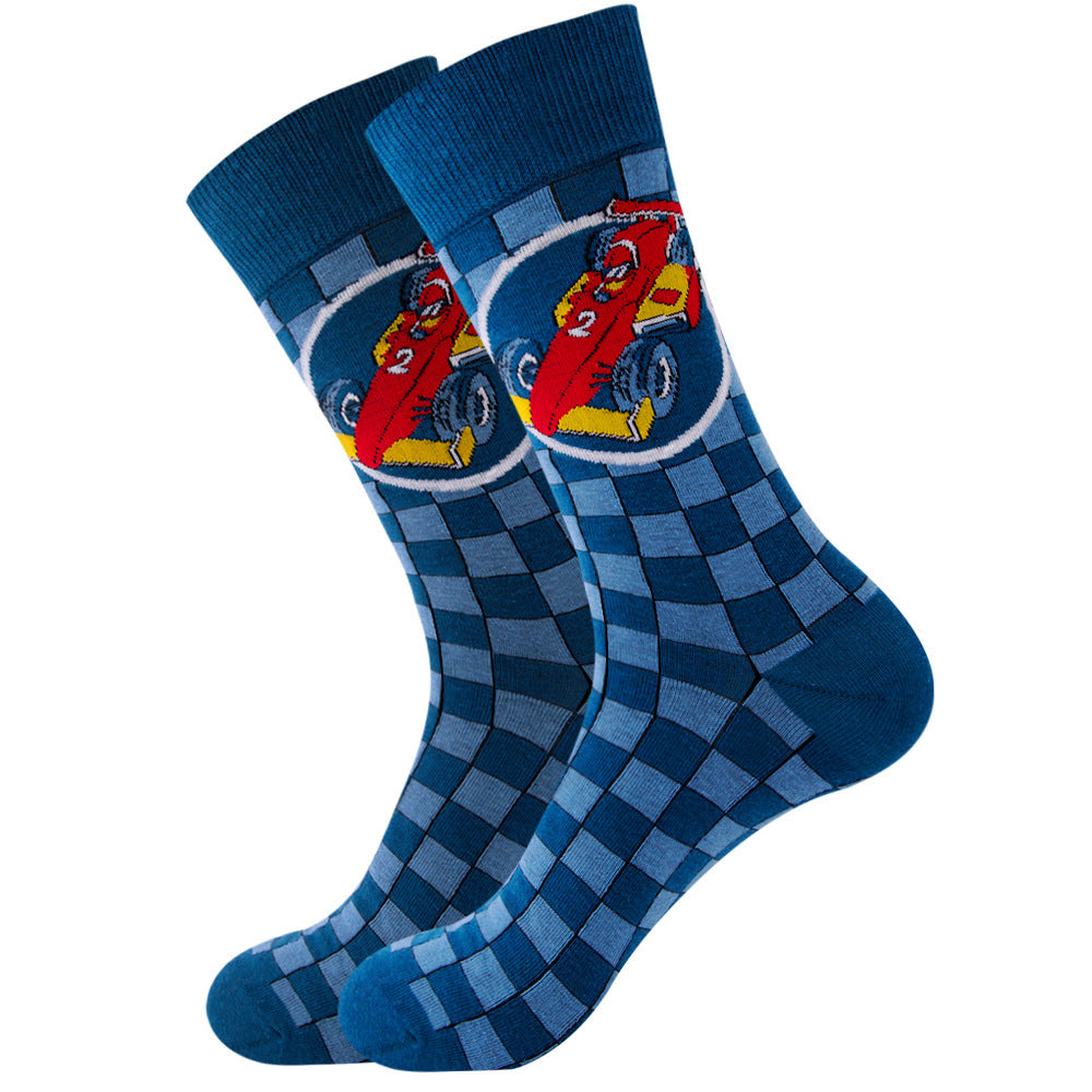 Galactic Gourmet Cotton Socks for All - Quirky Fruity Styles